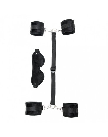 Rimba Bondage Play Zachte bondage set – 6-delige bondage set met masker en verbindingsriem