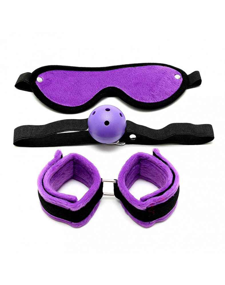 Rimba Bondage Play Rimba – Set de bondage doux avec velcro (3 pièces)