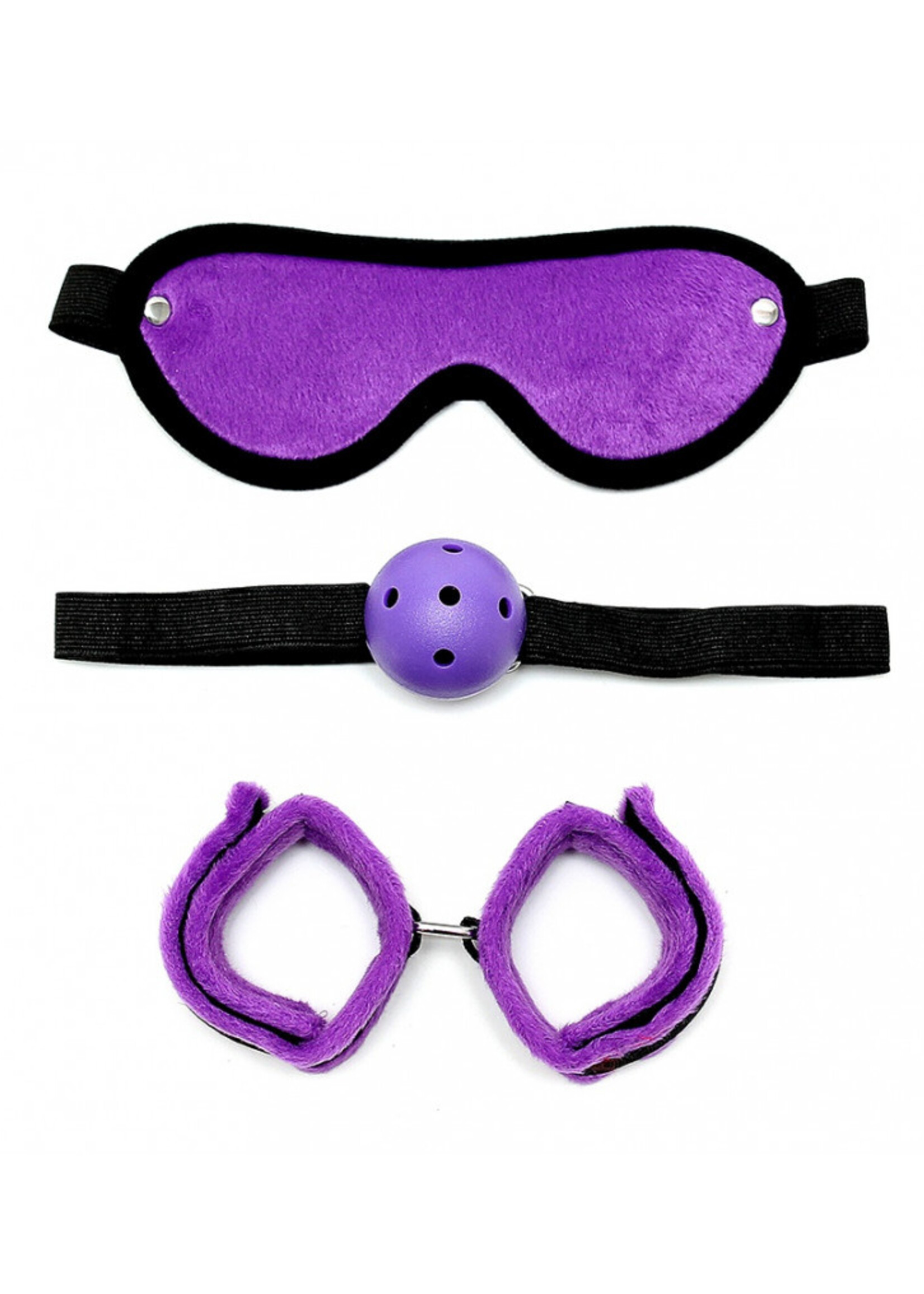 Rimba Bondage Play Zachte bondage set met klittenbandsluiting (3-delig)
