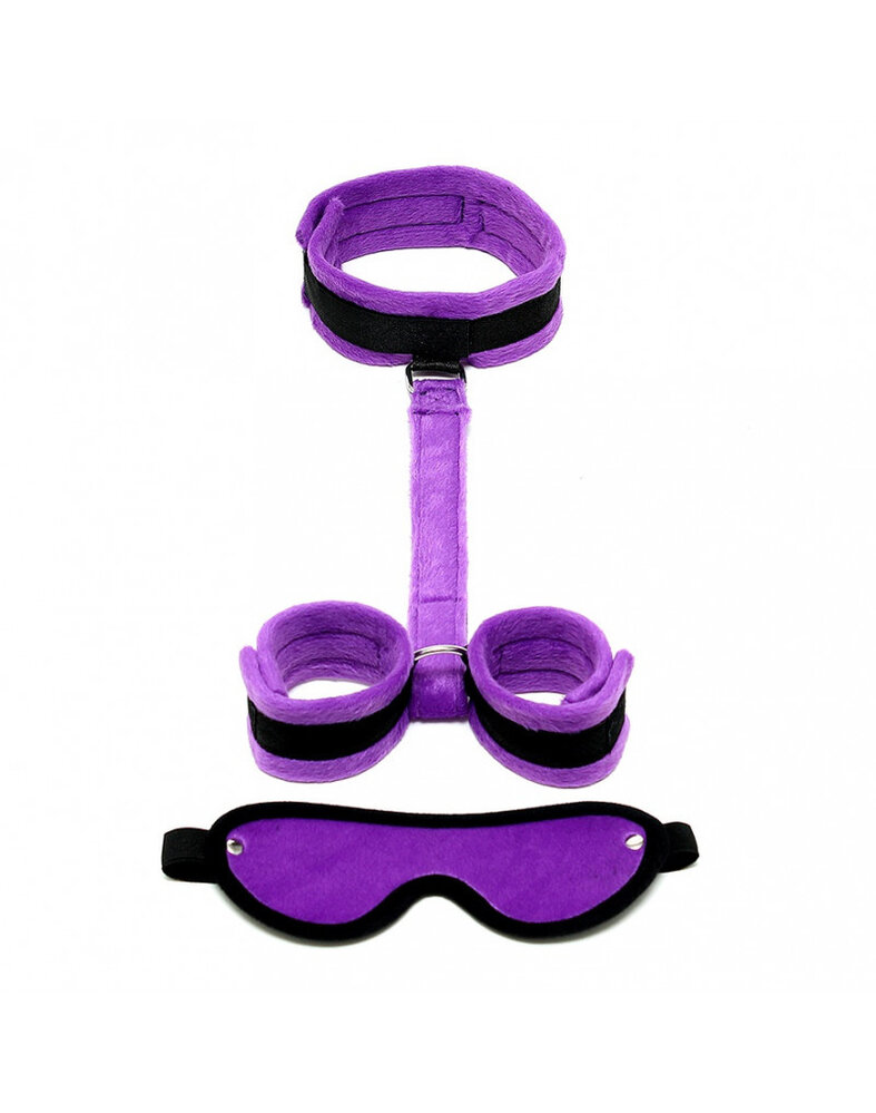 Rimba Bondage Play Soft-Bondage-Set – Maske, Kragen & Handschellen