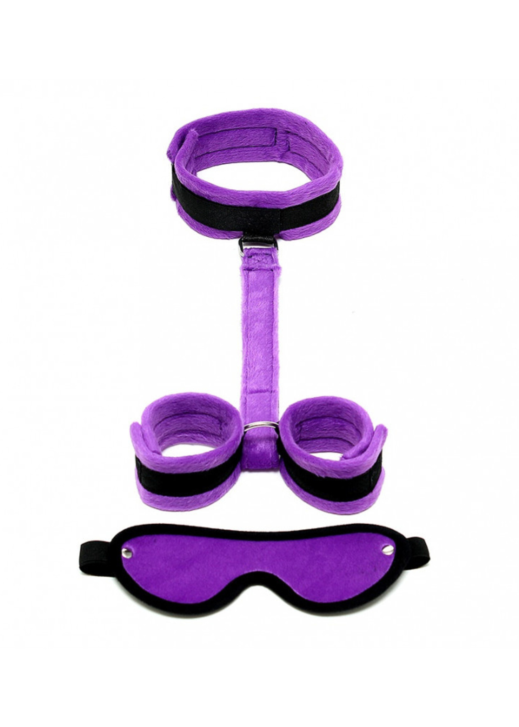 Rimba Bondage Play Zachte bondage set – Masker, halsband en handboeien