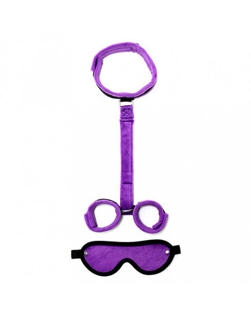 Rimba Bondage Play Soft-Bondage-Set – Maske, Kragen & Handschellen