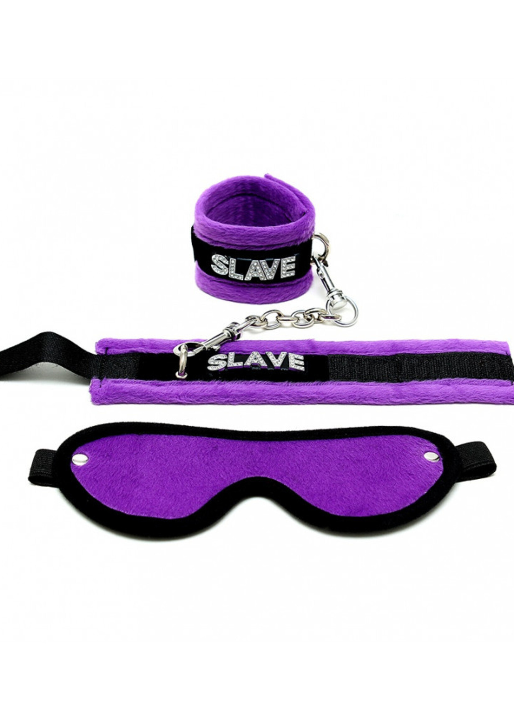 Rimba Bondage Play Zachte bondage set – SLAVE (3-delig) | Verleidelijk & Stijlvol