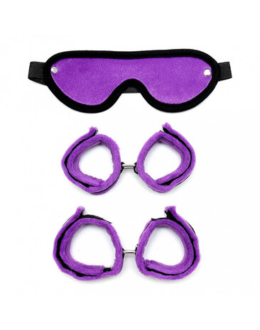 Rimba Bondage Play Set de bondage doux avec velcro (3 pièces)