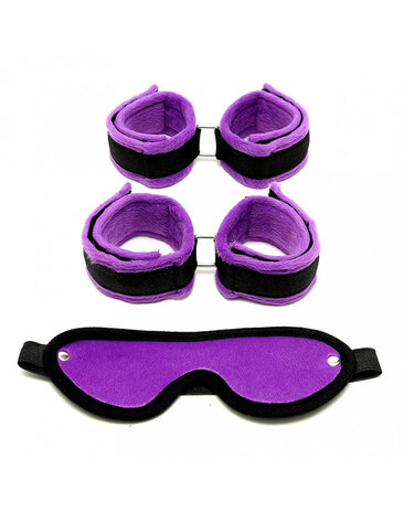 Rimba Bondage Play Rimba – Soft Bondage Set with Velcro (3-piece)