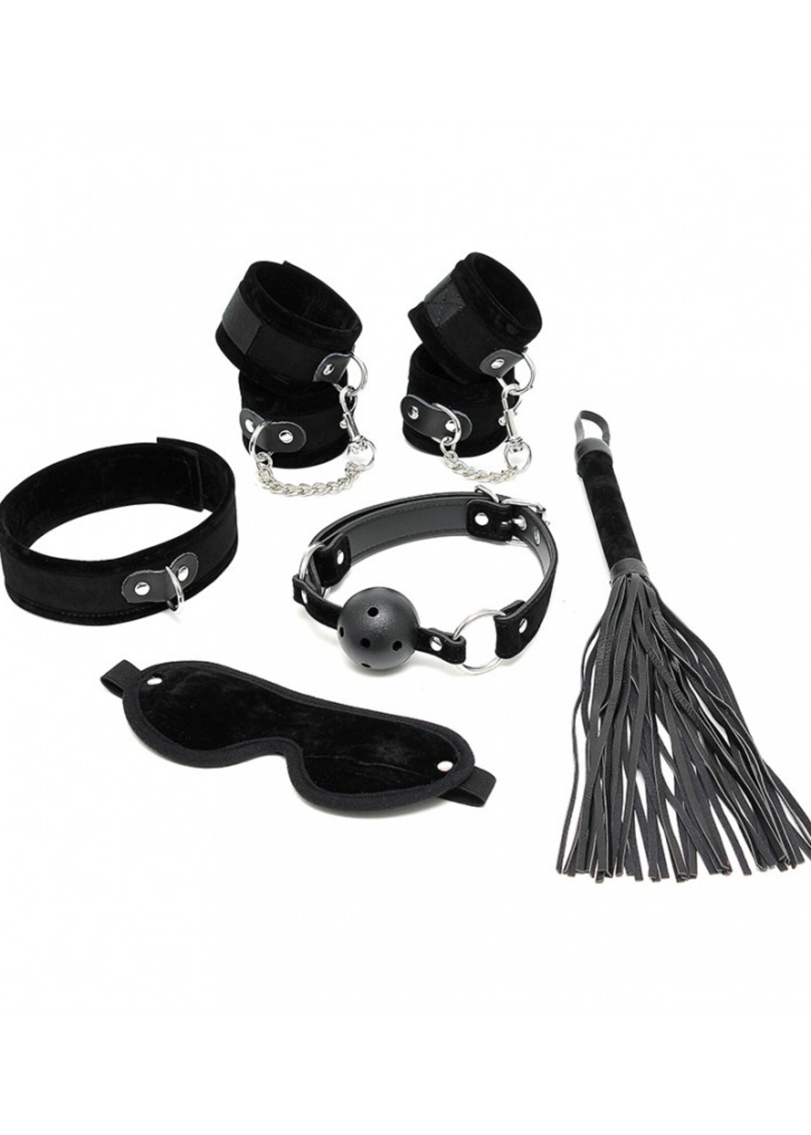 Rimba Bondage Play Zachte bondage beginnersset met klittenbandsluiting (6 stuks)