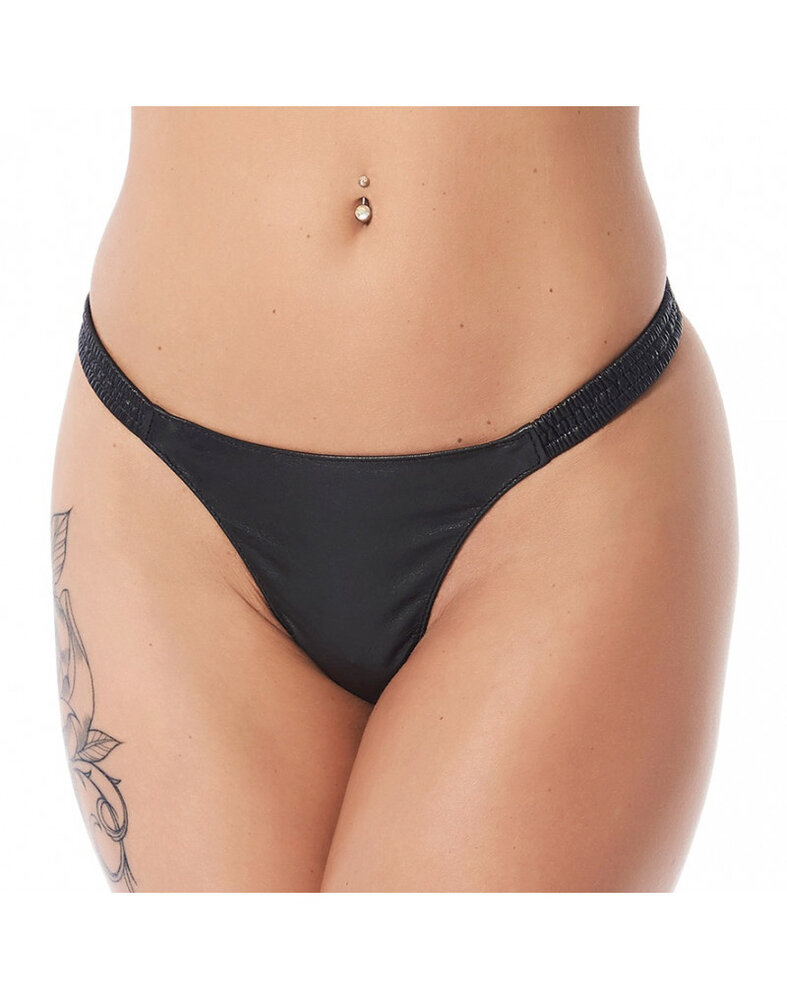 Rimba Bondage Play String luxueux en cuir nappa véritable