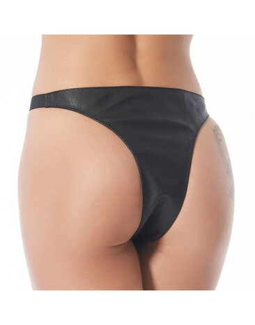 Rimba Bondage Play Leder Schnürslip – Verführerischer Halt mit heißer Optik