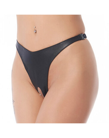 Rimba Bondage Play Rimba leather G-string with open crotch