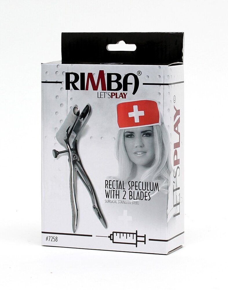 Rimba Bondage Play Anal Speculum - Verchromtes BDSM-Medizinspielzeug
