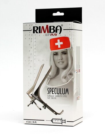 Rimba Bondage Play Spéculum en acier inoxydable – Tailles SM et ML | Acier médical