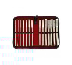 Rimba Bondage Play Dilator set (14 maten) compleet in luxe bewaar hoes