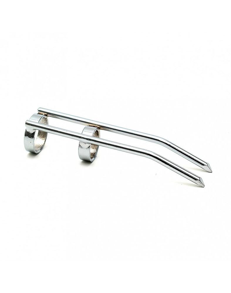Rimba Bondage Play Attache griffe Rimba Catnail | Métal chromé en argent
