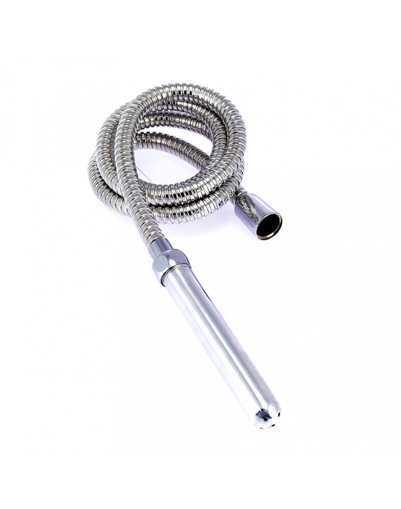 Rimba Bondage Play Intieme douche met slang – anale reiniging van aluminium Rimba Bondage Play Intieme douche met slang – anale reiniging van aluminium