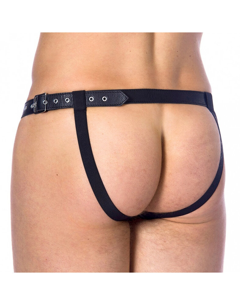 Rimba Bondage Play Rimba Leder Jock Strap – Abnehmbares Vorderteil | Verstellbar & Sinnlich