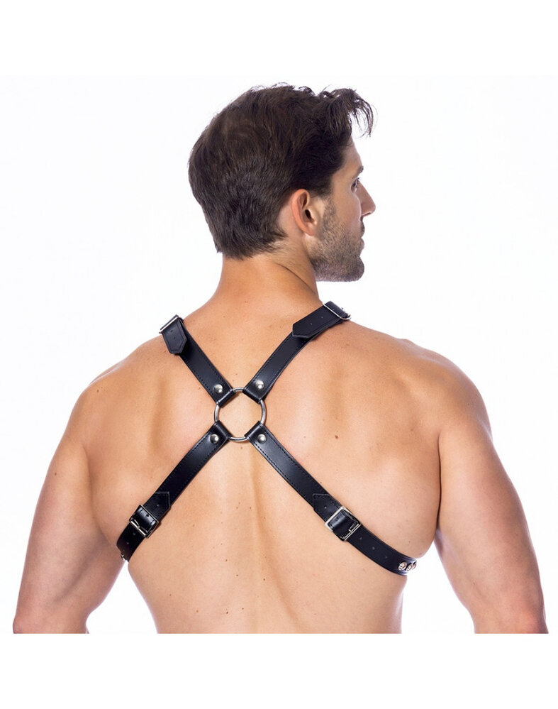 Rimba Bondage Play Rimba chest strap harness with rivets | Adjustable & Masculine Rimba Bondage Play Rimba chest strap harness with rivets | Adjustable & Masculine