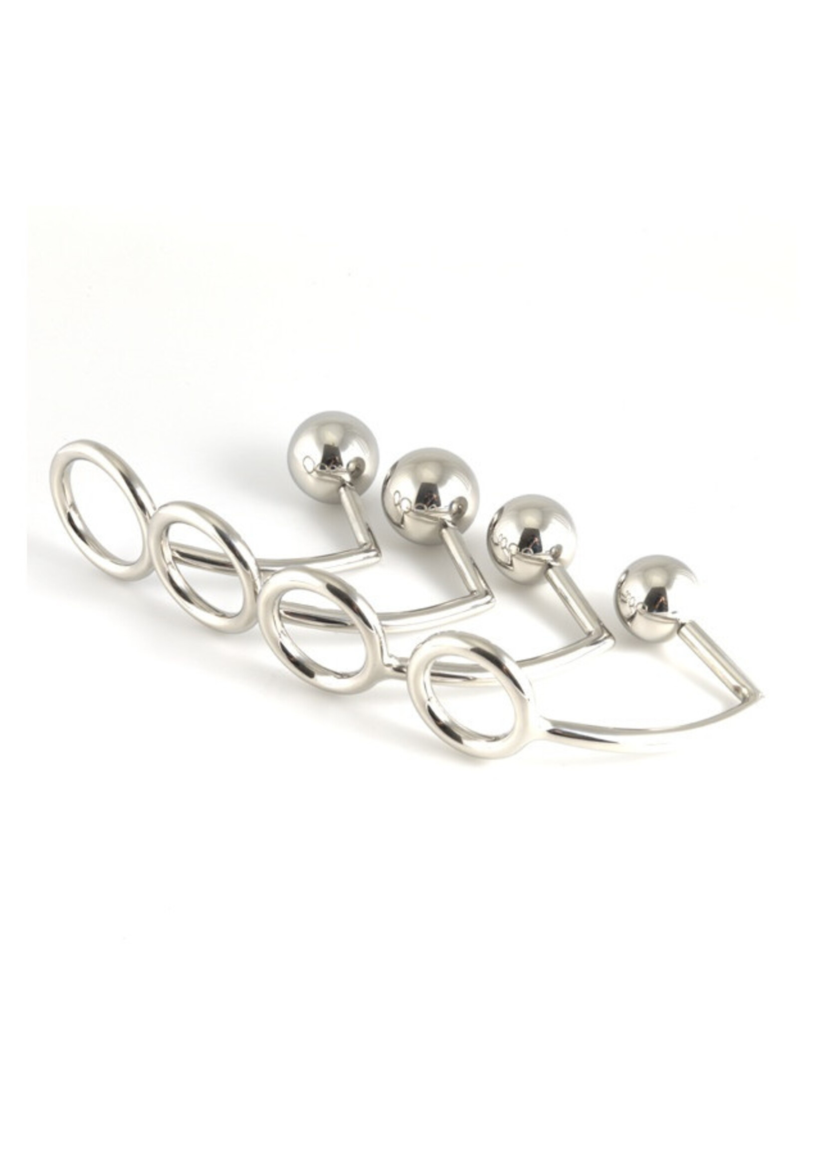 Rimba Bondage Play Penisring met anaal slot – 2-in-1, gemaakt van staal | 4 maten