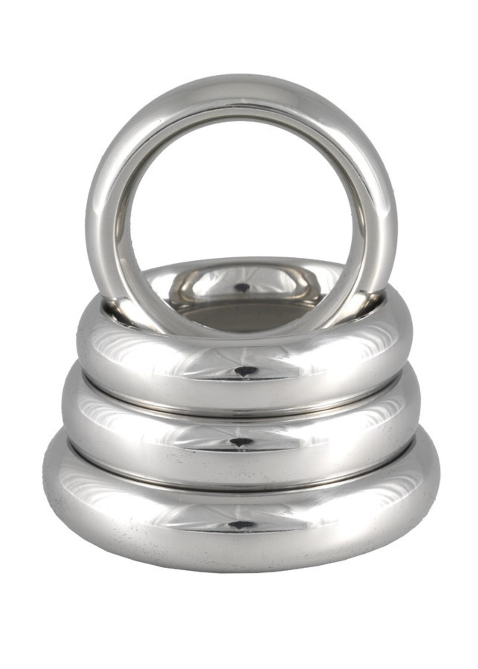 Rimba Bondage Play Anneau pénien Rimba Donut – Acier inoxydable | Solide, 1,5 cm de large