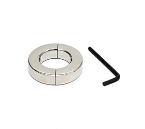 Rimba Bondage Play Rimba Bondage Play - RVS Ballstretcher met inbussleutel (hoogte 4 cm)