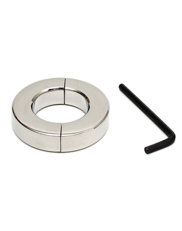 Rimba Bondage Play Edelstahl Ballstretcher – 3 Größen | Mit Inbusschlüssel