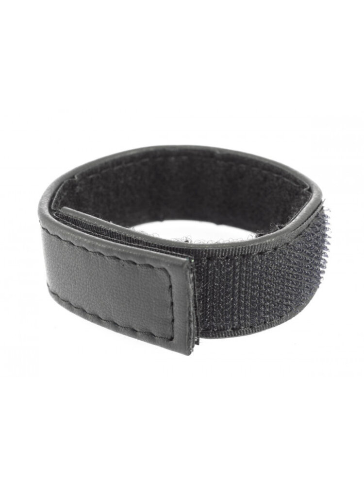 Rimba Bondage Play Penisring – drievoudige leren penisring met klittenband | Verstelbaar & pure luxe