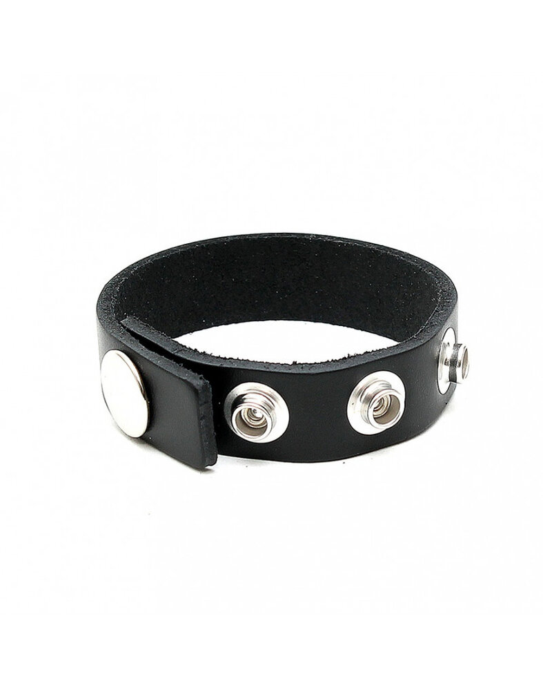 Rimba Bondage Play Stevige penisband van echt leer | Verstelbaar met drukknopen