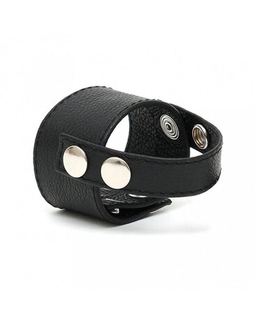 Rimba Bondage Play Penis- und Hodensackrohr aus Leder – Verstellbar mit Riemen