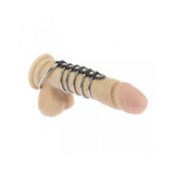 Rimba Bondage Play Penisartikel met metalen ringen