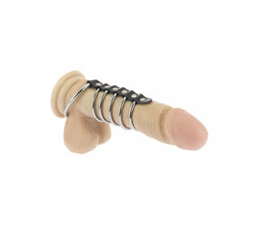 Rimba Bondage Play Penisartikel met metalen ringen