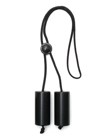 Rimba Bondage Play Poids scrotum Rimba – 2x 200g | Contrôle du plaisir massif en noir