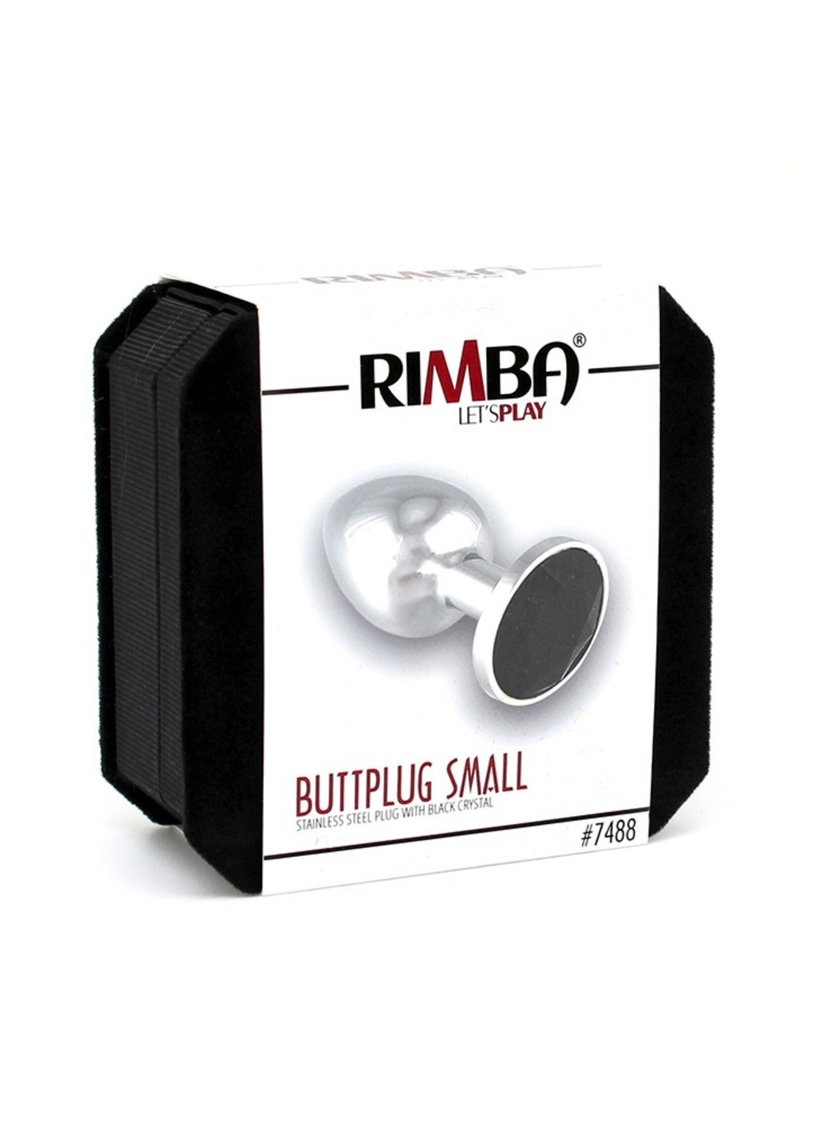Rimba Bondage Play Metalen anaalplug met kristal | Elegant en unisex - Klein