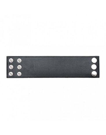 Rimba Bondage Play Leren armband met geldvakje – 5 cm | Zwart & Verstelbaar