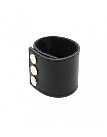 Rimba Bondage Play Rimba leather bracelet with money compartment – ​​5 cm | Black & Adjustable