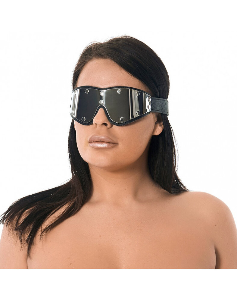 Rimba Bondage Play Rimba Luxury Leather & Metal Eye Mask | Adjustable & Sensual