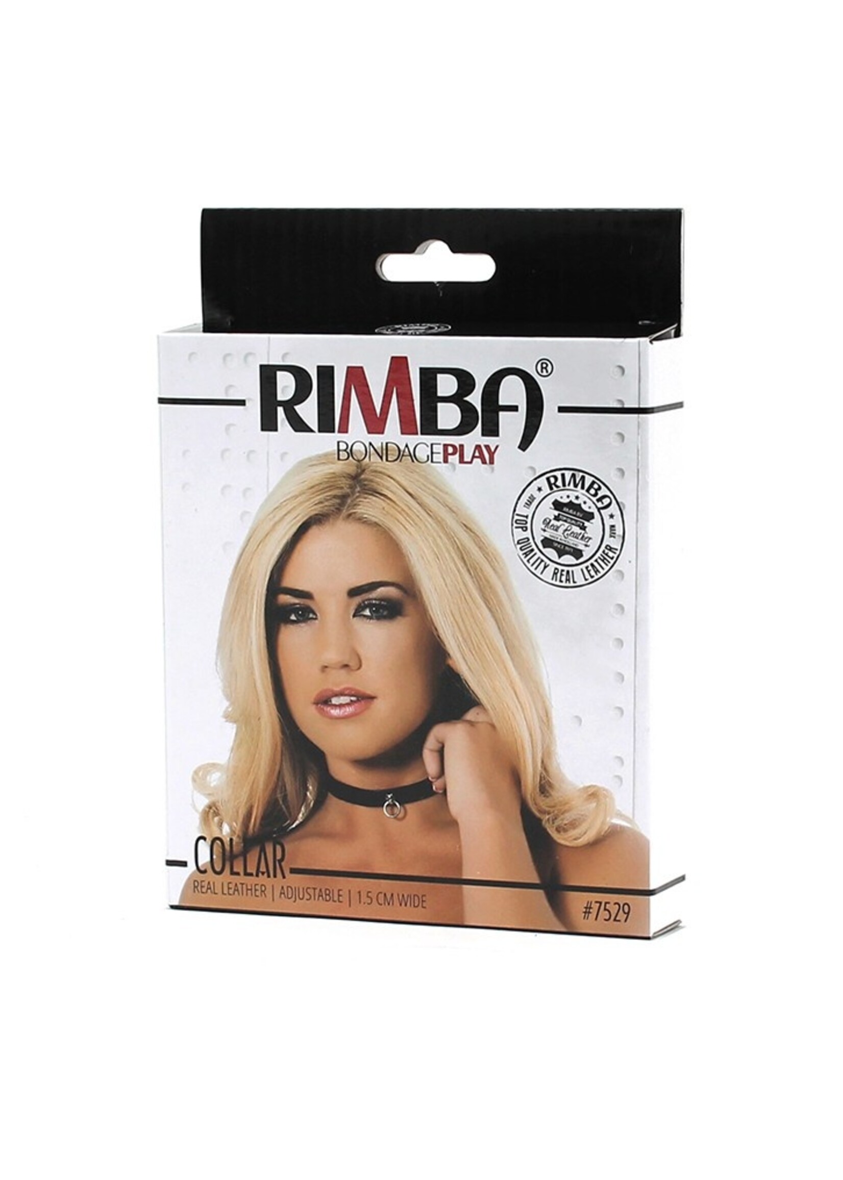 Rimba Bondage Play Collier Rimba en cuir nappa – 1,5 cm | Réglable et élégant