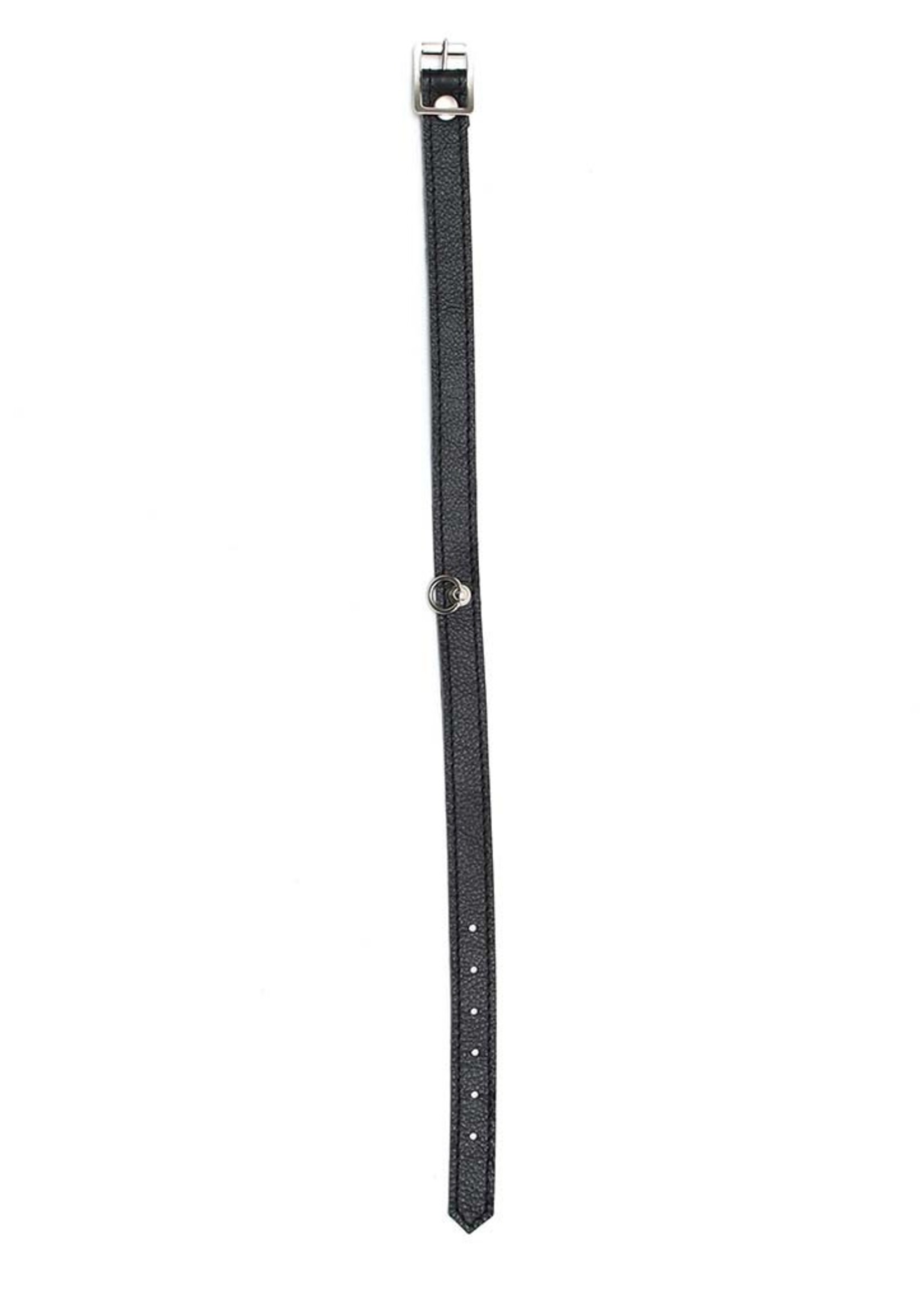 Rimba Bondage Play Nappa lederen halsband – 1,5 cm | Verstelbaar & Elegant