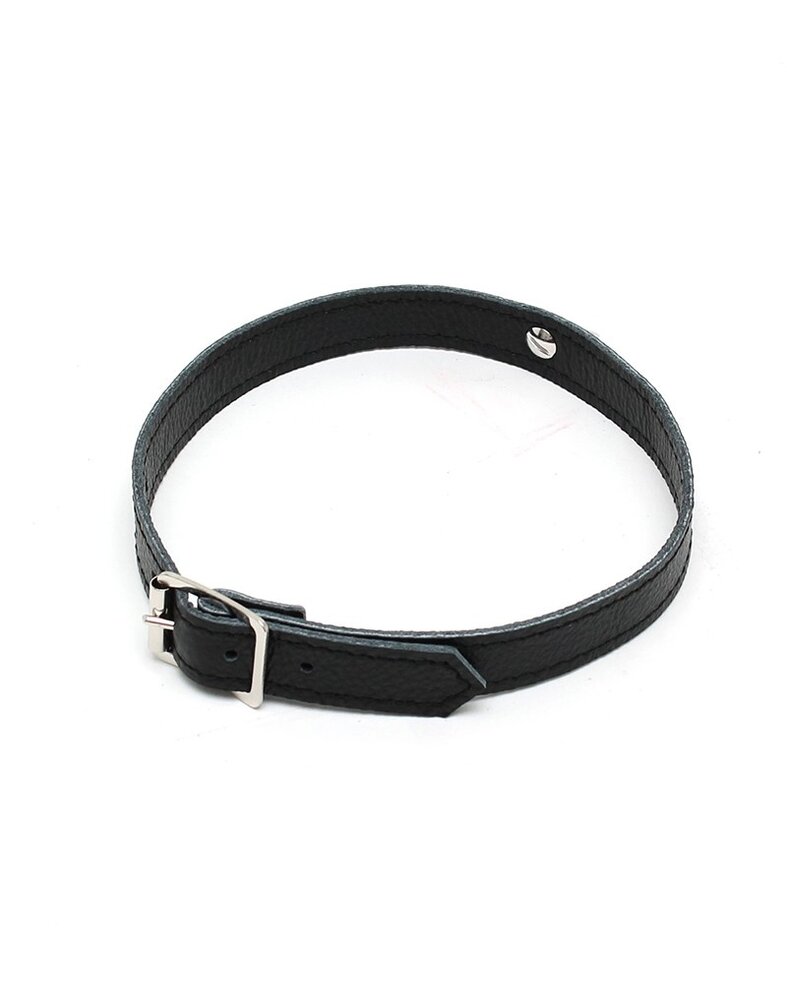 Rimba Bondage Play Halsband aus Nappaleder – 1,5 cm | Verstellbar & Elegant