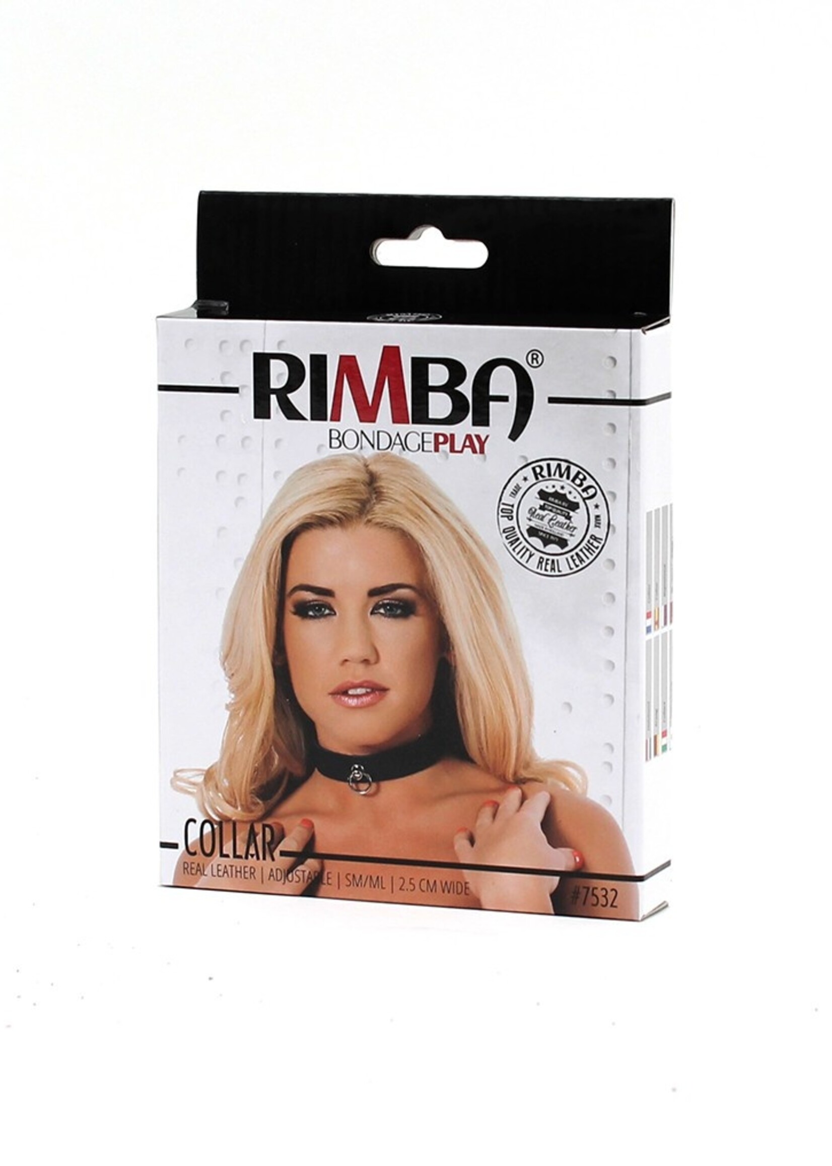 Rimba Bondage Play Leren halsband – 2,5 cm breed | Echt leer met O-ring