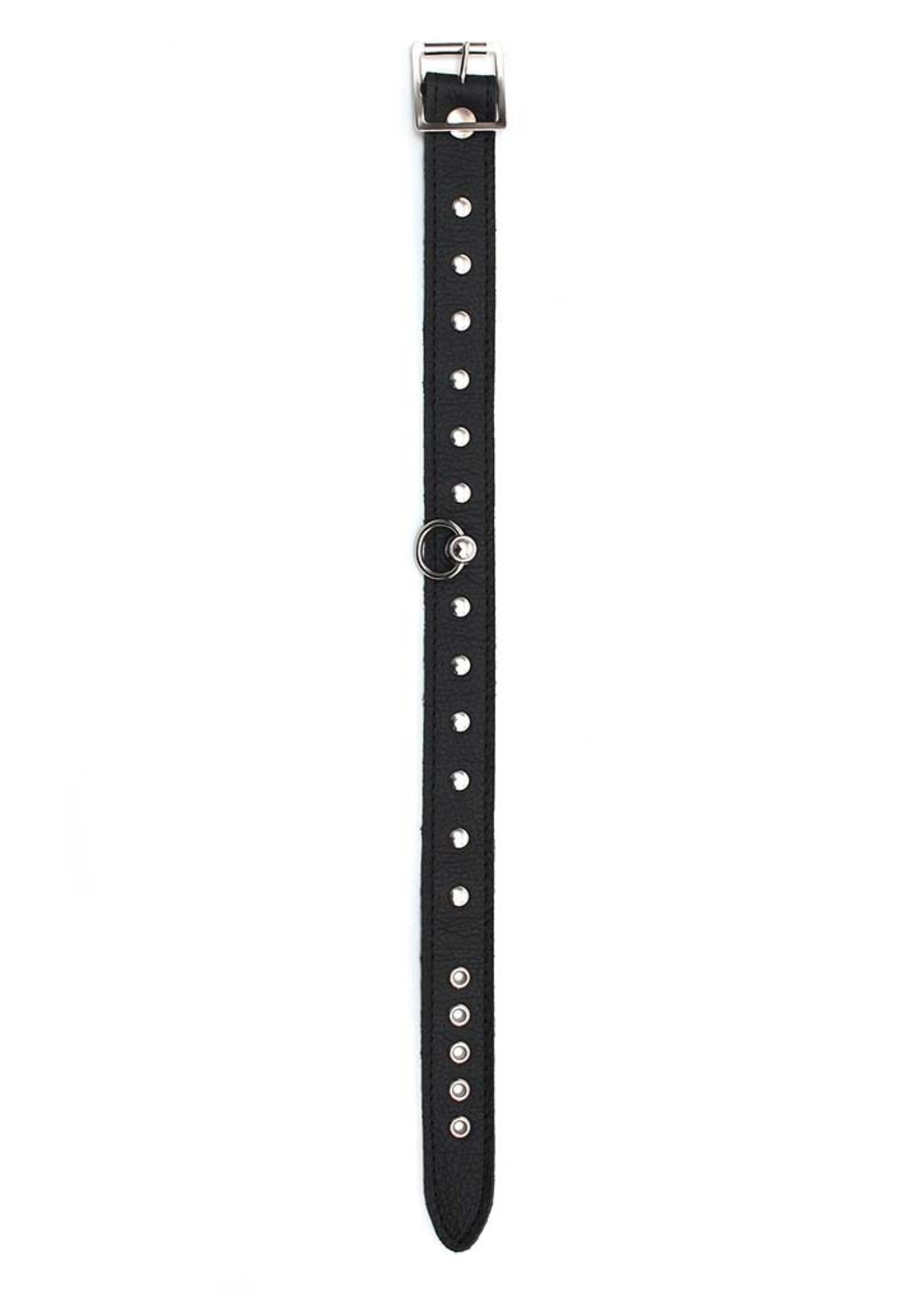 Rimba Bondage Play Nieten-Halsband – 2,5 cm breit | Verstellbar in SM & ML