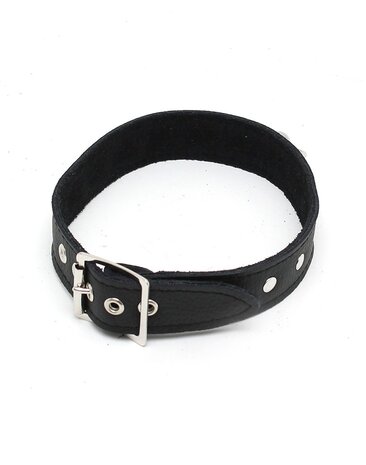 Rimba Bondage Play Choker met studs – 2,5 cm breed | Verstelbaar in maat S & M