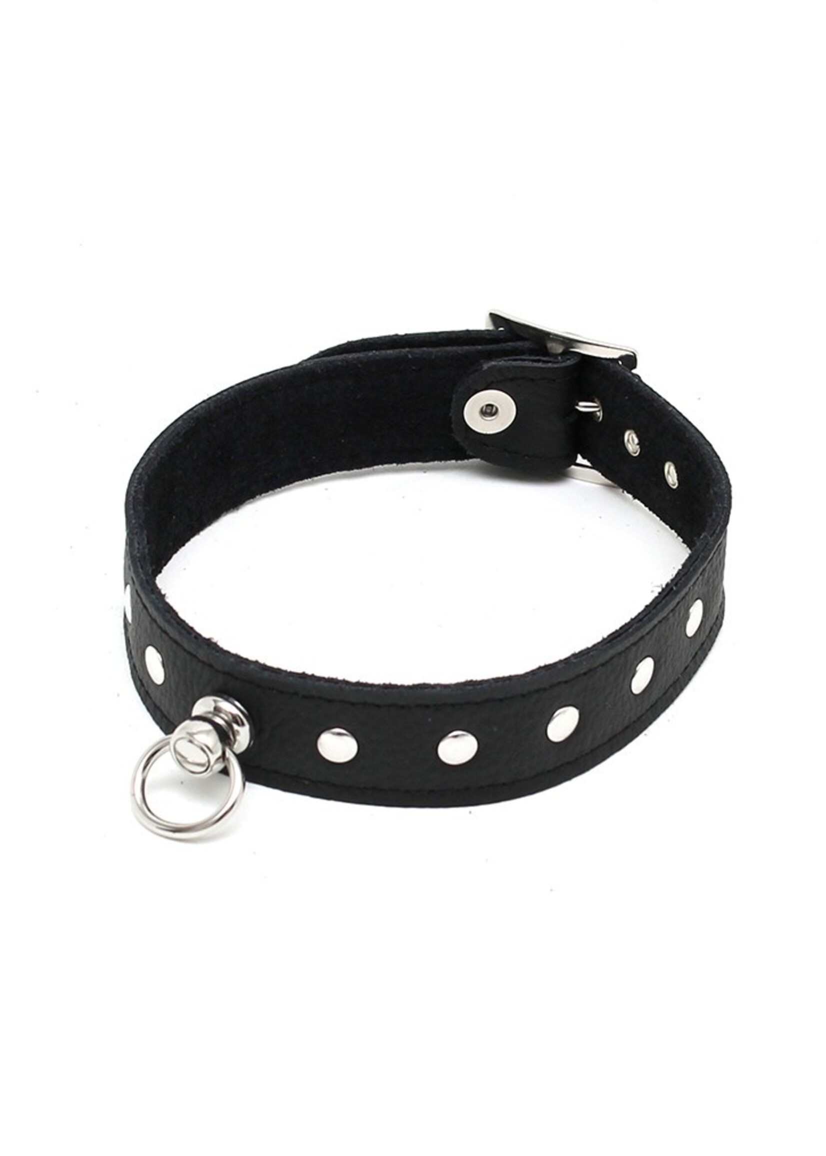 Rimba Bondage Play Nieten-Halsband – 2,5 cm breit | Verstellbar in SM & ML