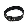 Rimba Bondage Play Leren halsband – 2,5 cm breed met klinknagels | Verstelbaar in maat S & M