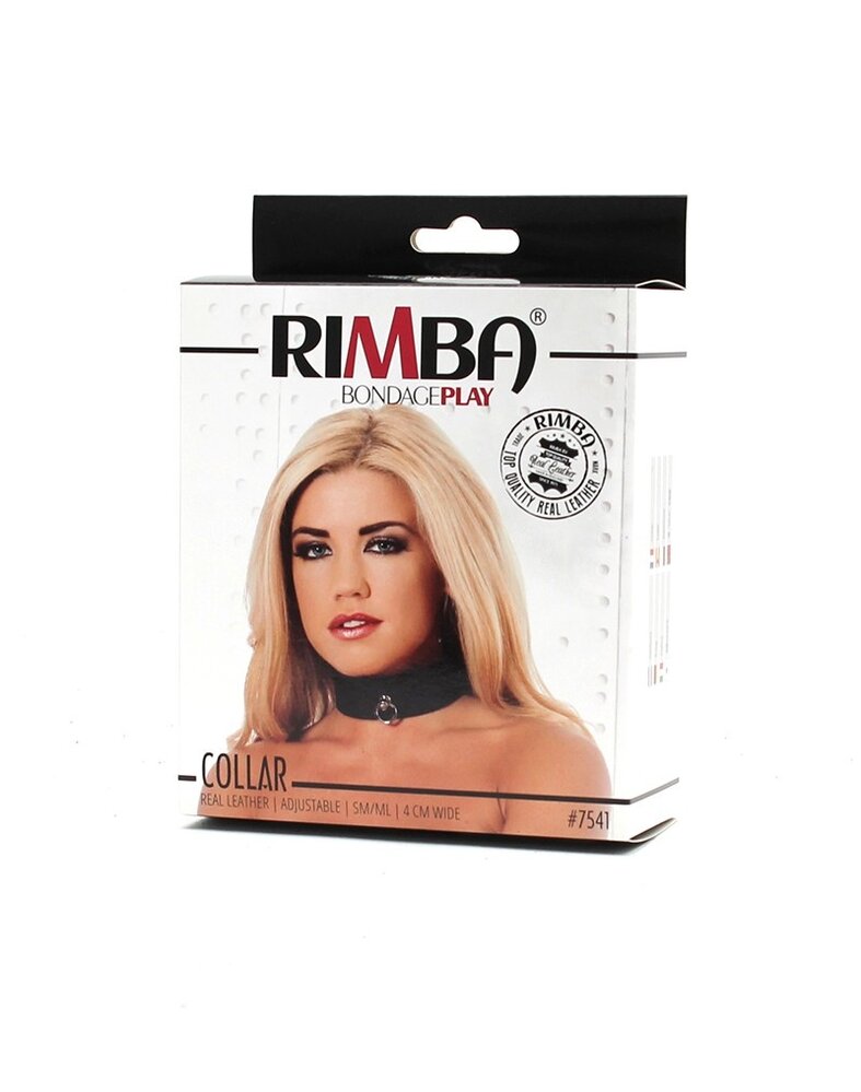 Rimba Bondage Play Leren halsband met O-ring – 4 cm breed | Verstelbaar in 2 maten Rimba Bondage Play Leren halsband met O-ring – 4 cm breed | Verstelbaar in 2 maten