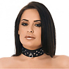 Rimba Bondage Play Rimba studded collar - 4 cm wide | Adjustable & genuine leather Rimba Bondage Play Rimba studded collar - 4 cm wide | Adjustable & genuine leather