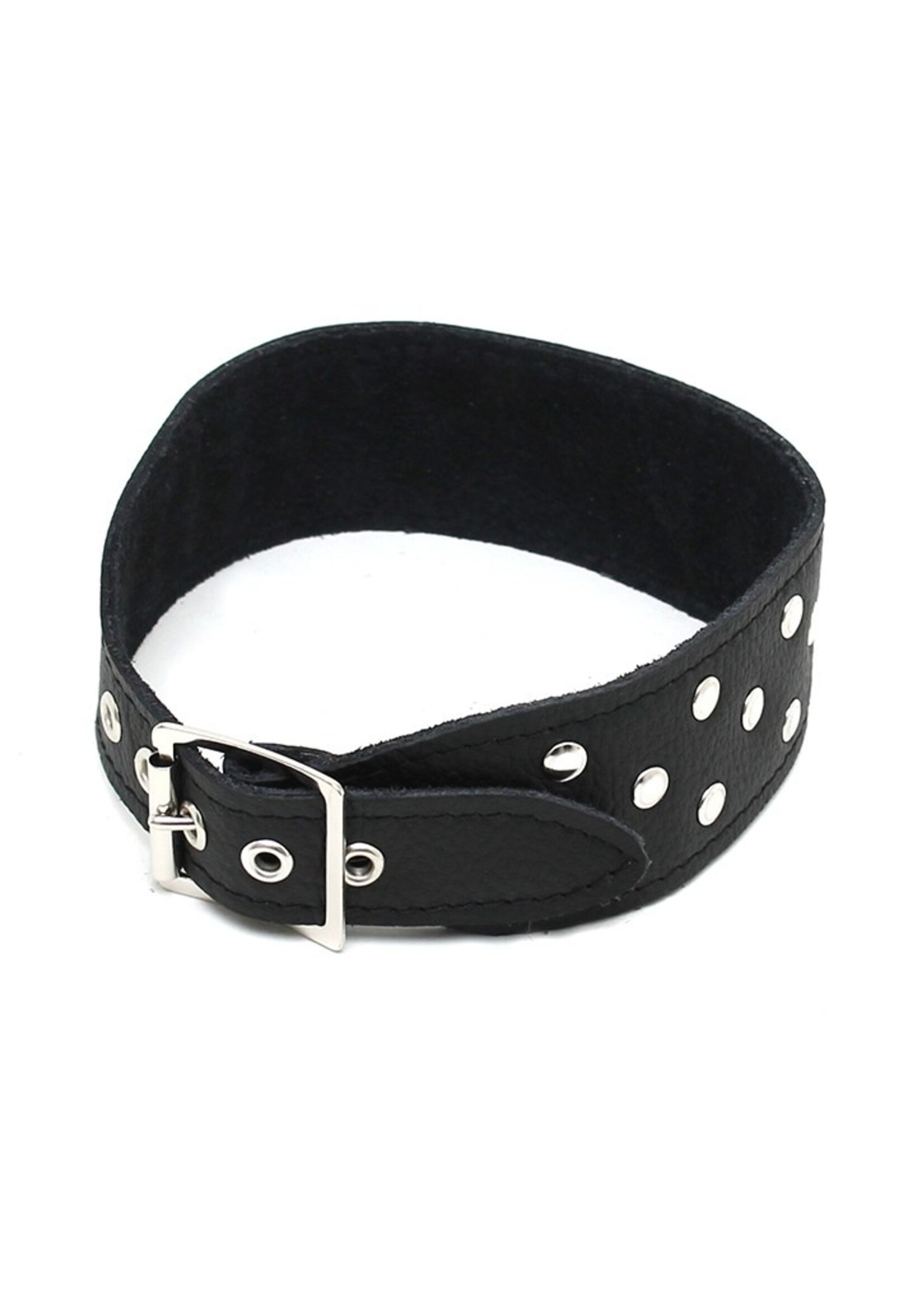 Rimba Bondage Play Col clouté Rimba - 4 cm de large | Cuir véritable et réglable