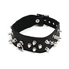 Rimba Bondage Play Rimba Dornenverziertes Lederhalsband – Verstellbar | Schwarz, 4 cm breit Rimba Bondage Play Rimba Dornenverziertes Lederhalsband – Verstellbar | Schwarz, 4 cm breit