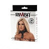 Rimba Bondage Play Sklavenhalsband mit Ring – Verstellbar, Leder, Schwarz