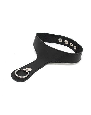 Rimba Bondage Play Rimba Slave Collar with Ring – Adjustable, Leather, Black Rimba Bondage Play Rimba Slave Collar with Ring – Adjustable, Leather, Black