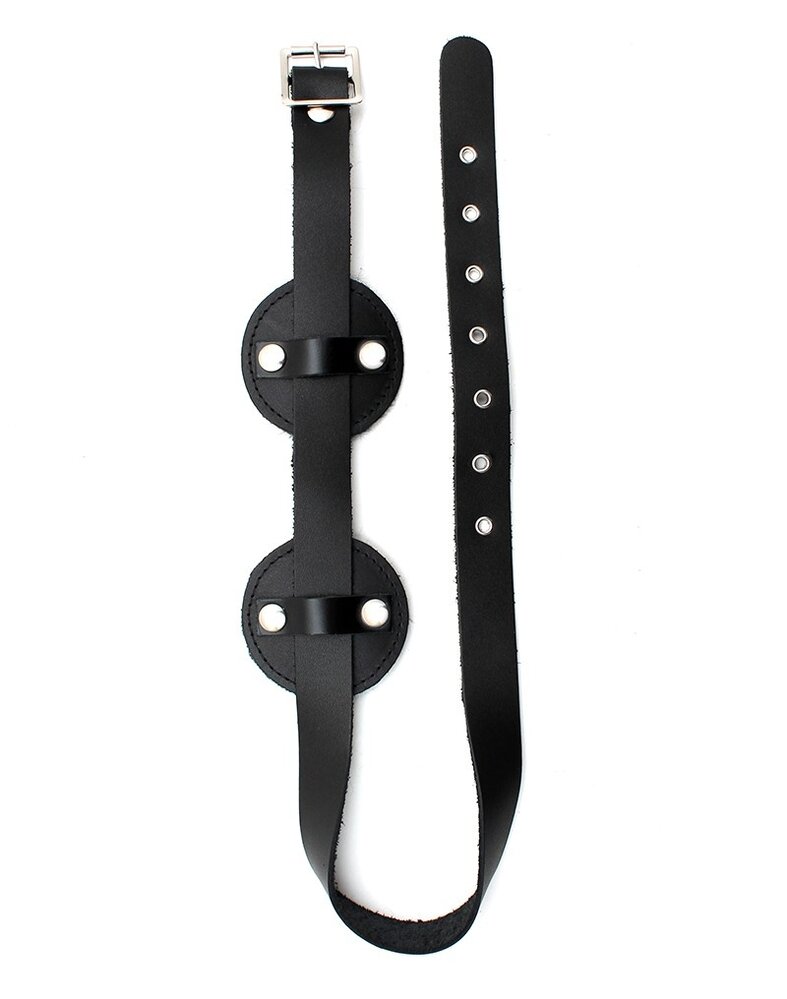 Rimba Bondage Play Masque pour les yeux Rimba en cuir avec fausse fourrure - réglable et confortable Rimba Bondage Play Masque pour les yeux Rimba en cuir avec fausse fourrure - réglable et confortable