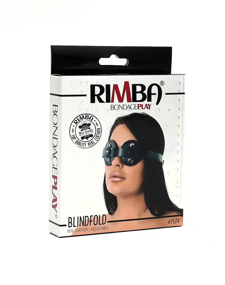 Rimba Bondage Play Masque pour les yeux Rimba en cuir avec fausse fourrure - réglable et confortable Rimba Bondage Play Masque pour les yeux Rimba en cuir avec fausse fourrure - réglable et confortable